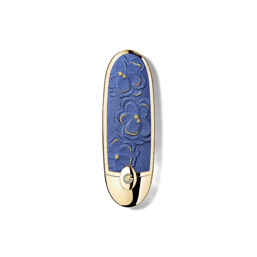 Guerlain Rouge G The Double Mirror Case Denim Flora