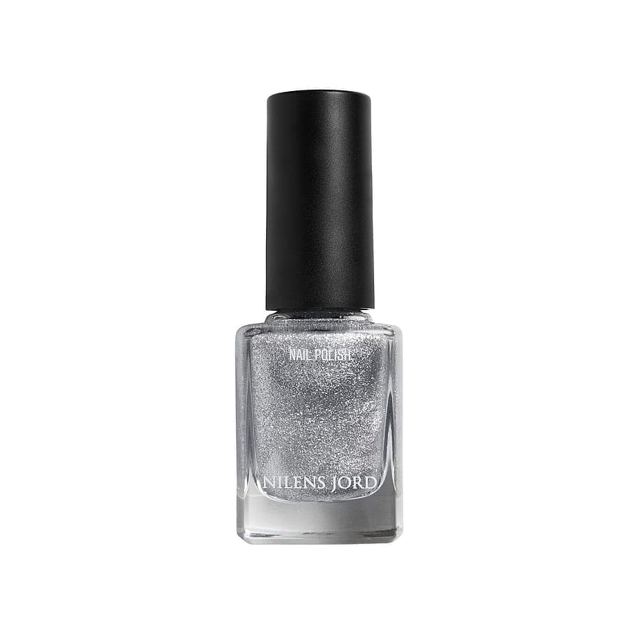 Nilens Jord Nail Polish Silver Glitter