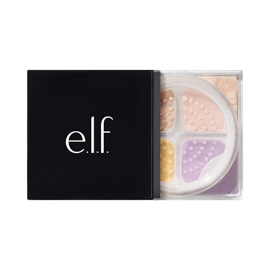 e.l.f. Set it Bright Powder Quad Medium-Tan