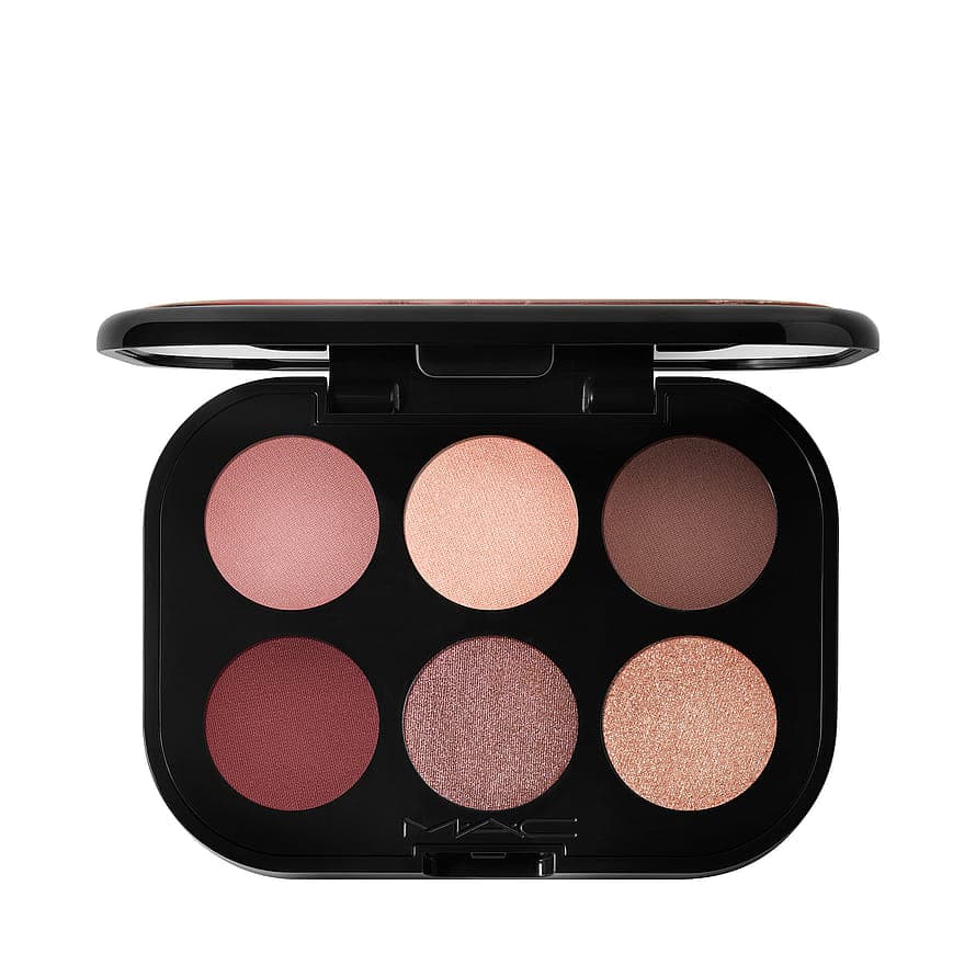 Mac Connect In Colour Eye Shadow Palette Embedded In Burgundy