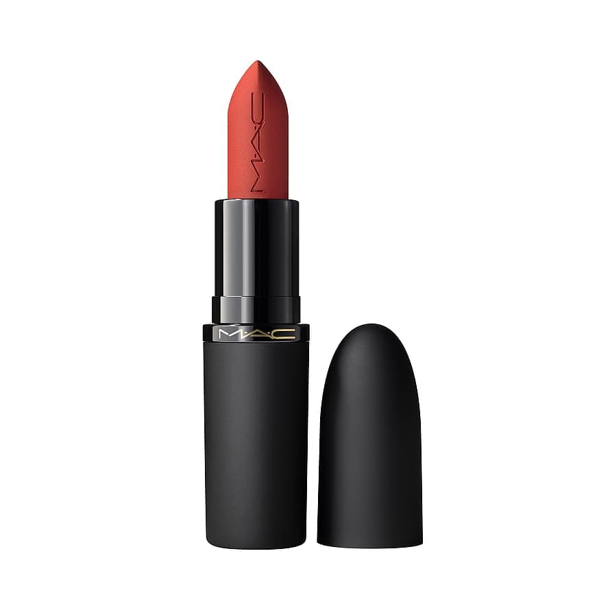 Mac Powder Kiss Hazy Matte Lipstick Devoted To Chili