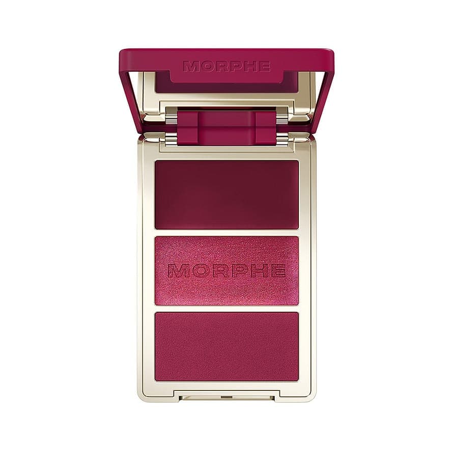 Morphe Cheek Thrills Multi-Finish Face Trio Wine & Dine
