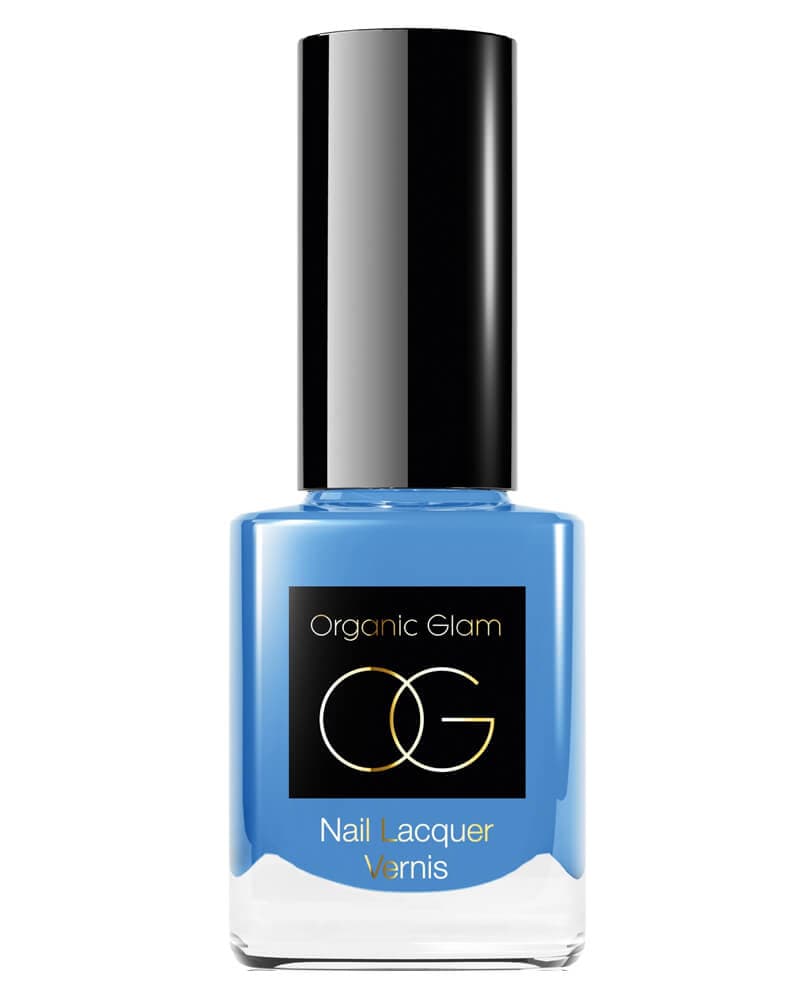 Organic Glam Pale Blue Nail Polish